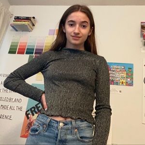 Glittery mesh long sleeve✨🌪